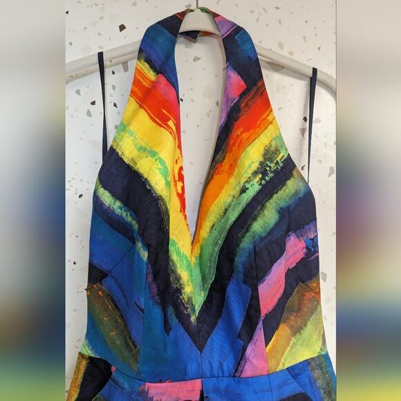 Milly Multicolor Halter Dress - Picture 4 of 5